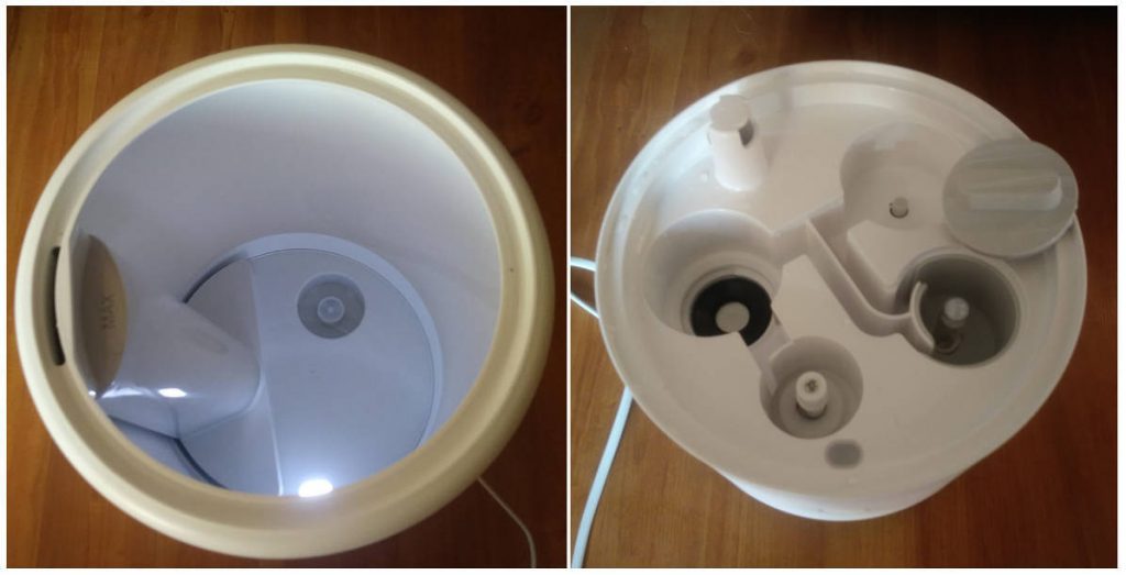 Wnętrze nawilżacza powietrza Xiaomi Mi Smart Antibacterial Humidifier