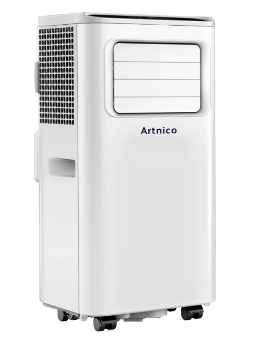 Klimatyzator przenośny Artnico AC-1A, widok pod kątem 45 stopni