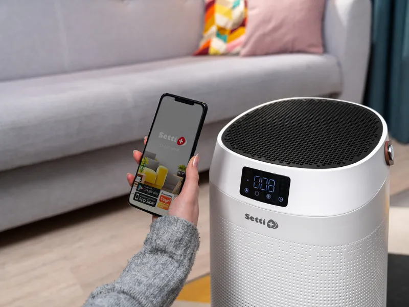 Oczyszczacz Setti+ AP600W sterowany za pomocą Smartfona