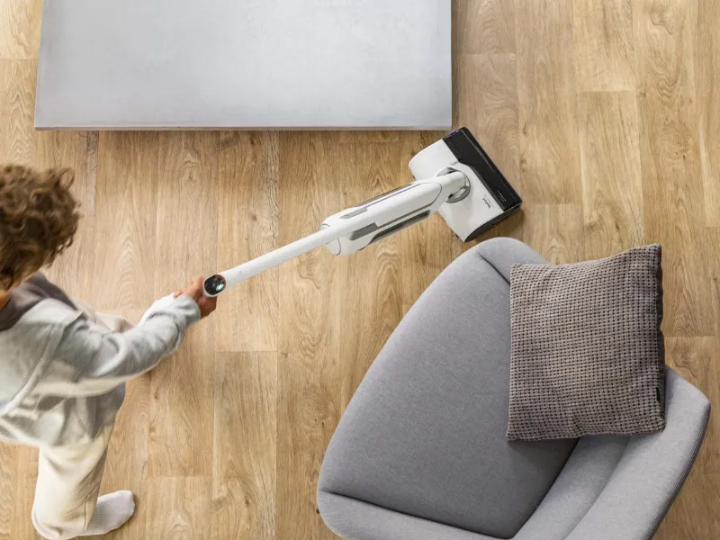 Odkurzacz Tefal X-Clean 10 podczas pracy