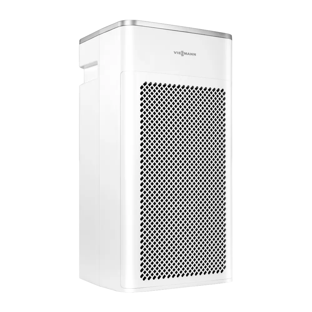 Viessmann V-AiR 100 z przodu i z lewego boku. Materiały producenta Viessmann
