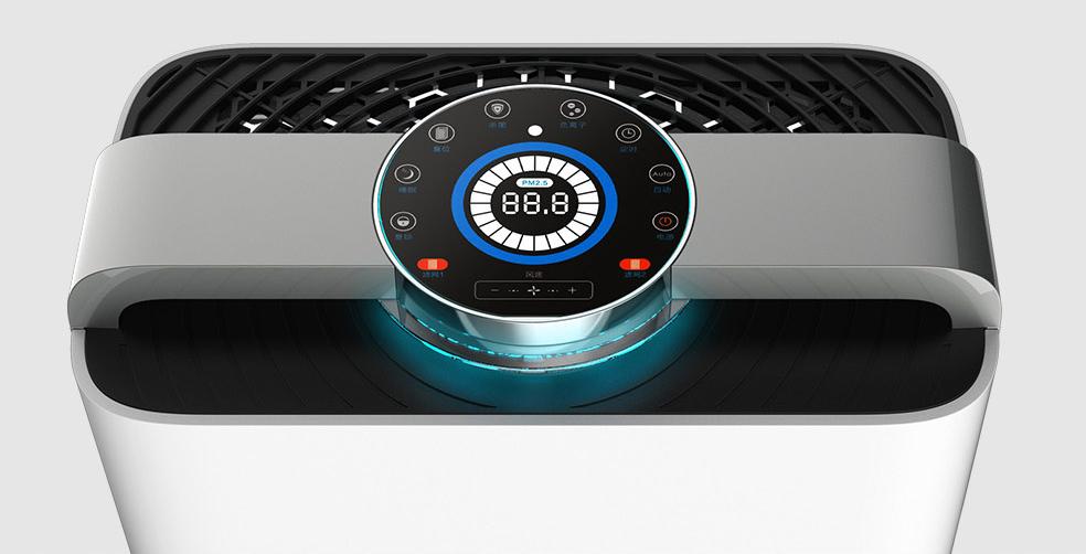 wyświetlacz i panel sterowania oczyszczacza powietrza Cronos i webber AP9700