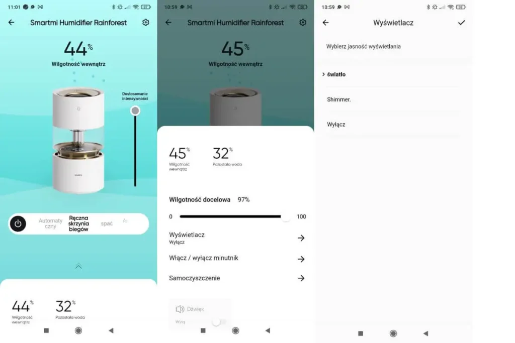 Aplikacja Smartmi Link nie wygląda na dopracowaną pod kątem tłumaczeń. Materiały własne Ranking-Oczyszczaczy.pl